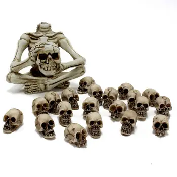 Украшение в виде черепа для декора Хэллоуина, украшение в виде черепа для вечеринки в честь Хэллоуина, реалистичные мини-фигурки в виде черепа, изысканные для вечеринки