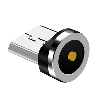 Круглый магнитный кабельный штекер, 8-контактный разъем mini USB, штекер для быстрой зарядки телефона, штекер для зарядного устройства на магните