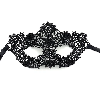 Кружевная маска для макияжа с позолотой на половину лица для вечеринки, сексуальная и забавная маска для глаз для девочек