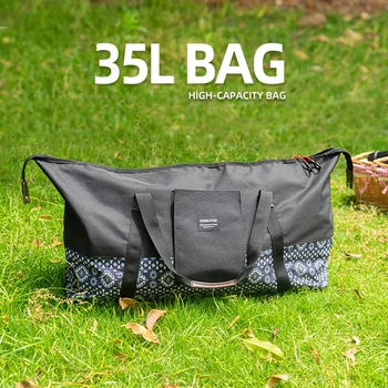 Сумка для хранения на открытом воздухе 35 л Портативная сумка для кемпинга большой емкости, Походная сумка для пикника, сумочка