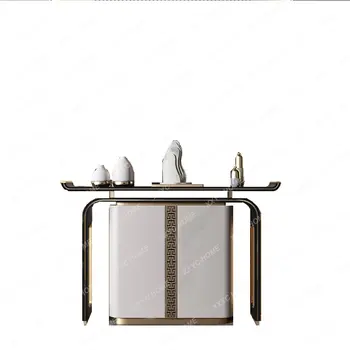 Легкий роскошный шкаф для прихожей Современный длинный узкий стол Алтарь Ниша Будды столик в прихожей