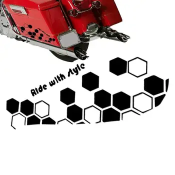 Светоотражающие автомобильные наклейки в виде пчелиных сот, Защитная наклейка, Наклейка для мотоциклов, автомобильные наклейки и отличительные знаки для мотоциклов, Защитная наклейка