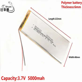 Литровый энергетический аккумулятор хорошего качества 3,7 В, 5000 мАч 6048122 Полимерный литий-ионный/Li-ion аккумулятор для планшетного ПК BANK, GPS, mp3, mp4