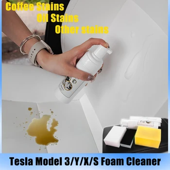 150 мл многоцелевого пеноочистителя ModelY 2023 Tesla Model3 Модели спреев для мытья кожаной поверхности автомобильных сидений и салона