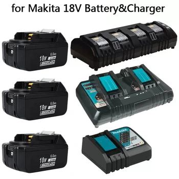 Зарядное устройство Makita Double Eddie Ion, 18 В, 14,4 В, 4A, DC18RD, DC18SF, 14,4 В, 18 В, 20 В, BL1830, BL1840, BL1850, BL1860, Bl1430