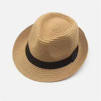 Соломенная шляпа от солнца, Панама, Шляпы для рыбалки на открытом воздухе, Пляжный складной джазовый цилиндр, Солнцезащитная шляпа с козырьком Для мужчин И женщин, Бандитские кепки, Сомбреро