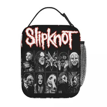 Slipknots Band Изолированная Сумка Для Ланча Коробка Для Хранения Продуктов Питания Герметичный Охладитель Thermal Bento Box School