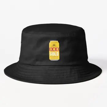 Нарисованная вручную Xxxx Золотая банка, шляпа-ведро, панама, солнцезащитные кепки для женщин, мальчиков, рыбаков, хип-хоп, уличная Черная рыба, лето-весна