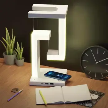 Креативная подвесная настольная лампа для беспроводной зарядки смартфона Balance Lamp с плавающей опорой для домашней спальни