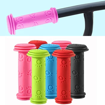 1 пара резиновых ручек для велосипеда, Противоскользящие водонепроницаемые ручки для трехколесного велосипеда, скутера, руль для детей, детские велосипедные ручки