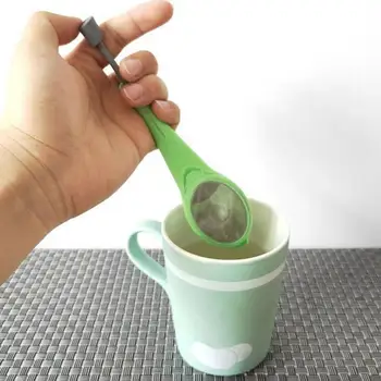 Фильтр для чая Полезная Многоразовая Силиконовая ручка Портативный чайник для заваривания Травяного чая Принадлежности для дома Ситечко для чая Чайник для заваривания чая