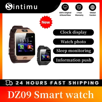 Смарт-часы DZ09, наручные часы с сенсорным экраном, фитнес-трекер, поддержка SIM-карты, Многоязычный звонок для IOS Android Smartwatch