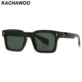 Мужские солнцезащитные очки Kachawoo в стиле ретро, зеленые, серые, коричневые квадратные солнцезащитные очки, женские солнцезащитные очки в европейском стиле, унисекс, уличные, горячие продажи