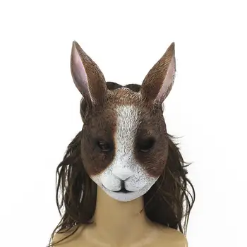 Маска кролика Игривая, привлекающая внимание, удобная в носке Из высококачественных материалов, отлично подходит для вечеринок, тематических мероприятий, маскарадных масок Маска