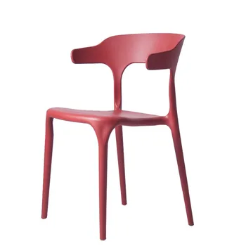 Пластиковые стулья для кухни, стул для гостиной, стул для переговоров, мебель для коммерческих помещений, Чайный магазин, Современная простота