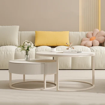 Центральный стол в скандинавском стиле для гостиной, боковой стол для кровати, стол в прихожей, Белый туалетный столик, стол для спальни LJX35XP