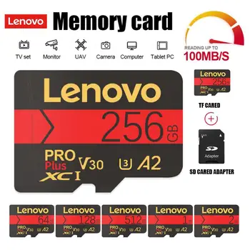 Lenovo 2TB Micro TF SD Card v30 Высокоскоростная Карта Памяти 1TB 512GB 256GB 128GB Flash Cameracartão de memória Для nintendo switch