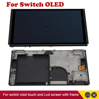 Новинка для сенсорного OLED-дисплея Switch и ЖК-дисплея Digitizer Полная сборка с экраном средней рамы Ремонтная деталь для OLED-аксессуаров Switch