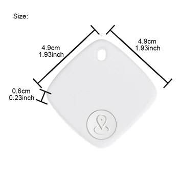 Умный мини-GPS-трекер Bluetooth Сигнализация для поиска потерянных предметов, сумка для домашних животных, кошелек, отслеживание ключей для IOS Android Умный локатор