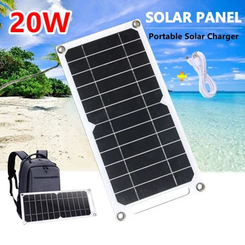 Комплект солнечных панелей 2ШТ USB 5V Солнечные элементы Poly Solar Board Портативный для наружного зарядного устройства для телефона, походной солнечной батареи