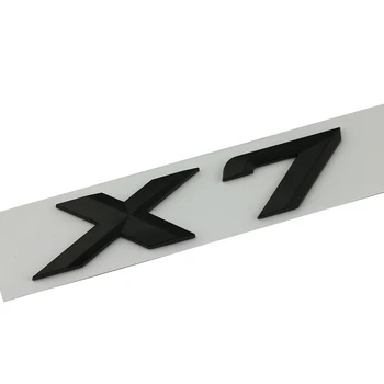 3D ABS Черные Хромированные Буквы Для Автомобилей Значок Заднего Багажника X7 Эмблема Логотип Автомобильная Наклейка Для BMW X7 G07 X7 Аксессуары Для надписей BMW