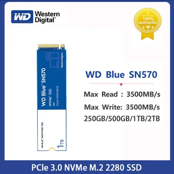 Western Digital WD Blue SN570 NVMe 250GB 500GB 1TB 2TB PCIe3.0 * 4 M.2 2280 Внутренний SSD-накопитель для ноутбука