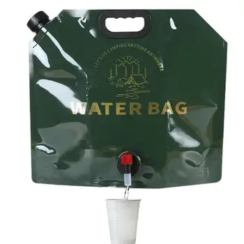 Походный портативный мешок для воды 9Л, сумка для переноски воды, компактные принадлежности для хранения воды в путешествиях, походах, кемпинге, скалолазании