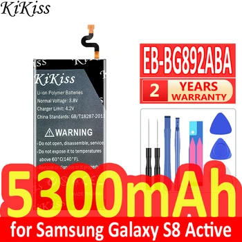 5300 мАч KiKiss Мощный Аккумулятор EB-BG892ABA для Samsung Galaxy S8 Active SM-G8920 G892F G892A G892L G892 G892V SM-G892L Bateria