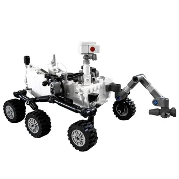 Buildmoc Набор ракет для космической станции, Лунного модуля, марсохода Curiosity, шаттла, модели корабля, Строительные блоки, Кирпичи, Игрушки, Сделай сам, подарок для детей