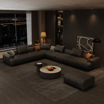 Современные напольные диваны для гостиной Секционное Роскошное кресло с откидной спинкой Модульные диваны для гостиной Nordic Single Divano Мебель для дома SR50LS