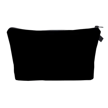 Простая черная косметичка для женщин, дамский клатч, дорожная сумочка для хранения туалетных принадлежностей, косметички-органайзеры, сумка-органайзер, необходимая вещь