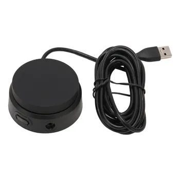 Регулятор громкости усилителя для наушников От USB до 3,5 мм, внешняя звуковая карта, кабель длиной 8,2 фута, аппаратный эквалайзер Plug and Play для гарнитуры