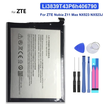 Аккумулятор для ZTE Nubia Z11 Max NX523 NX523J Li3839T43P6h406790 4000 мАч NX523 NX523J NX535J Литий-полимерный Аккумулятор