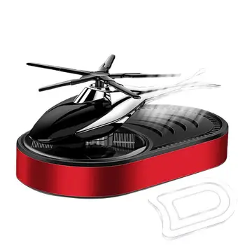 Декор для ароматерапии автомобиля-вертолета на солнечной энергии, украшения для автомобилей-истребителей на солнечной энергии, воздушный автомобиль в форме вертолета