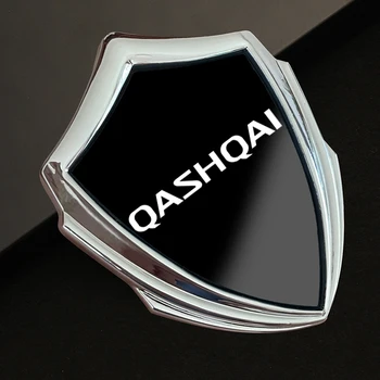 Наклейка на автомобиль, эмблема в 3D стиле, наклейка на обшивку кузова, наклейка на значок, аксессуары для интерьера, металлическая наклейка на автомобиль для nissan qashqai
