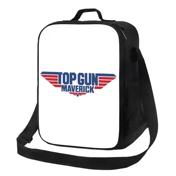 Изолированные ланч-пакеты Top Gun Maverick для школы офиса Tom Cruise Film Портативный кулер Термальный ланч-бокс для женщин и детей