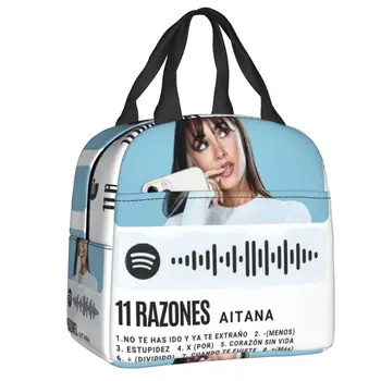 Новый плакат Aitana 2023, Многоразовый ланч-бокс для женщин, многофункциональный термос для испанской певицы, сумка для ланча с изоляцией от продуктов