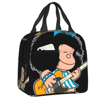 Ланч-бокс Mafalda Quino Comics, женский кулер, Термоизолированная сумка для ланча, школьники, студенты, Портативные сумки для пикника