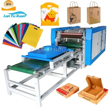 Автоматический принтер для бумажных пакетов с сушилкой, машина для флексографской печати логотипа, 1-5 цветов, принтер для печати нетканых пластиковых пакетов, печатная машина