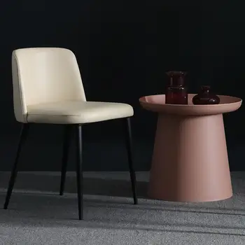 Минималистичные Роскошные Обеденные стулья с черной металлической ножкой, кухонные Офисные стулья для патио, Прозрачная Модная мебель для дома Muebles De Cocina