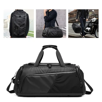 Мужская спортивная сумка большой емкости для тренировок, спортивная сумка для фитнеса, рюкзак, сумки для сухой и влажной йоги, деловая дорожная сумка с чехлом для обуви