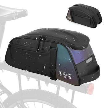 Водонепроницаемая сумка для заднего сиденья велосипеда, Многофункциональная сумка для езды на велосипеде на открытом воздухе, сумка для заднего сиденья большой емкости, Светоотражающая сумка
