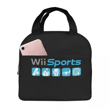Спортивные сумки для ланча Wii с термоизоляцией, контейнер для еды, сумки для еды, ланч-бокс большой емкости, Работа для мальчика и девочки