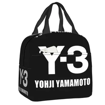 Y3 Yohji Yamamoto Термоизолированная Сумка для ланча, Женский Портативный Контейнер для ланча для пикника на открытом воздухе, Многофункциональная коробка для Бенто для еды