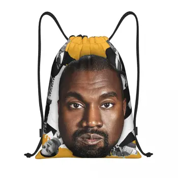 Забавный рюкзак с завязками из мема Kanye West, спортивная спортивная сумка для женщин, мужчин, рэперов, музыкальных продюсеров, Сумка для покупок