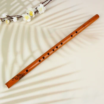 Бамбуковая флейта-кларнет с 6 отверстиями 1шт Профессиональная бамбуковая флейта Xiao для друзей, студентов, начинающих Музыкальный инструмент