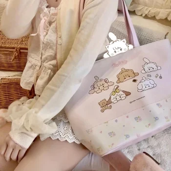 Kawaii Mikko Cat Bear Rabbit, женские сумки-тоут из искусственной кожи, сумки большой емкости, женские школьные сумки через плечо, большие сумки для покупок