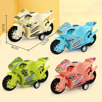 1X Детская игрушечная машинка, Откидывающийся мотоцикл, Большая имитационная модель мотоцикла, Инерционный автомобиль, изготовленный на заказ, Подарок для автомобиля Случайный