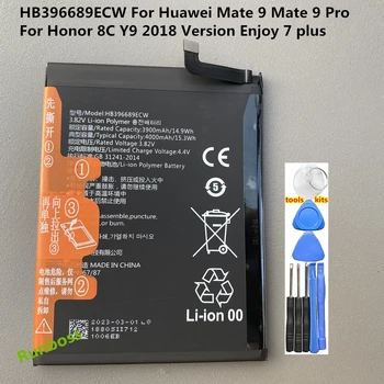 Новый Оригинальный Аккумулятор HB396689ECW Для Huawei Mate 9 Mate9 Pro Honor 8C Y9 Версии 2018 Enjoy 7 Plus Для Мобильного Телефона Batteria