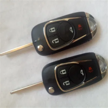 3ШТ 3/3 + 1 4 Кнопки Модифицированного Откидного Ключа Для Chevrolet Chevy Cruze Aveo Spark Sonic Uncut Blade Remote Key Fob Cas